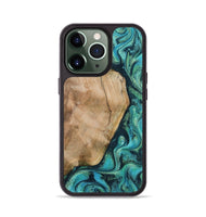 iPhone 13 Pro Wood Phone Case - Tea (Green, 801346)