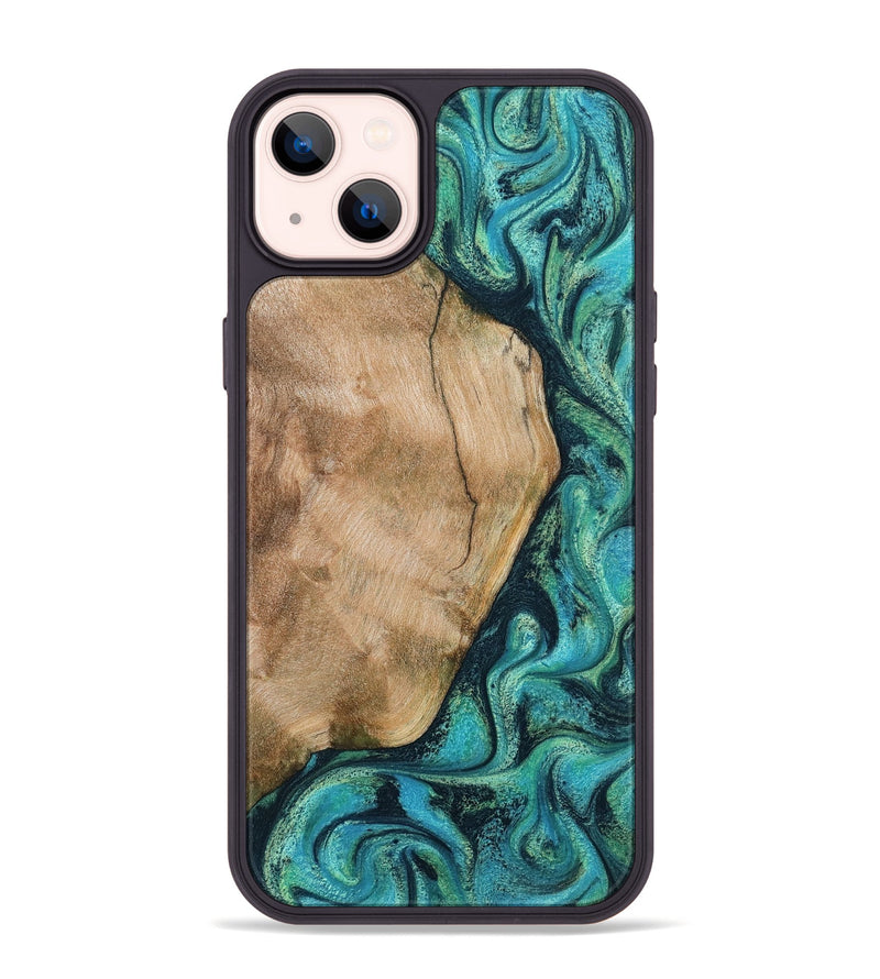 iPhone 14 Plus Wood Phone Case - Tea (Green, 801346)