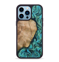 iPhone 14 Pro Max Wood Phone Case - Tea (Green, 801346)
