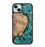iPhone 15 Plus Wood Phone Case - Tea (Green, 801346)