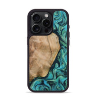 iPhone 15 Pro Wood Phone Case - Tea (Green, 801346)