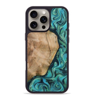 iPhone 16 Pro Max Wood Phone Case - Tea (Green, 801346)