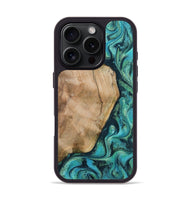 iPhone 16 Pro Wood Phone Case - Tea (Green, 801346)