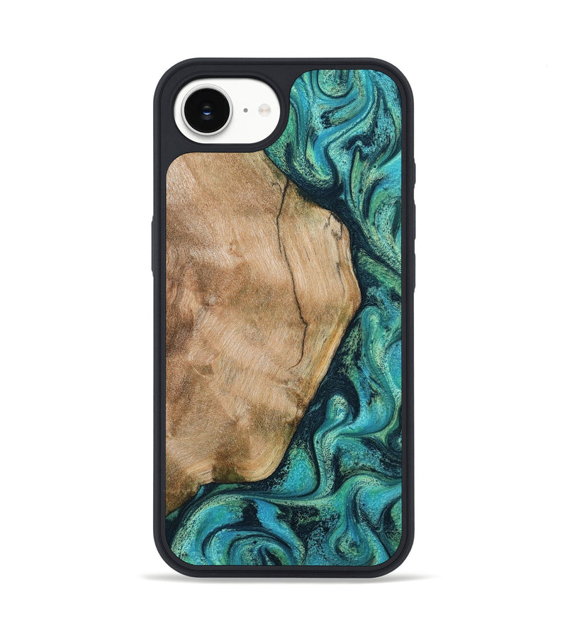iPhone 16e Wood Phone Case - Tea (Green, 801346)
