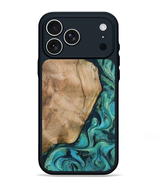 iPhone 17 Pro Max Wood Phone Case - Tea (Green, 801346)