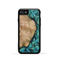 iPhone SE Wood Phone Case - Tea (Green, 801346)
