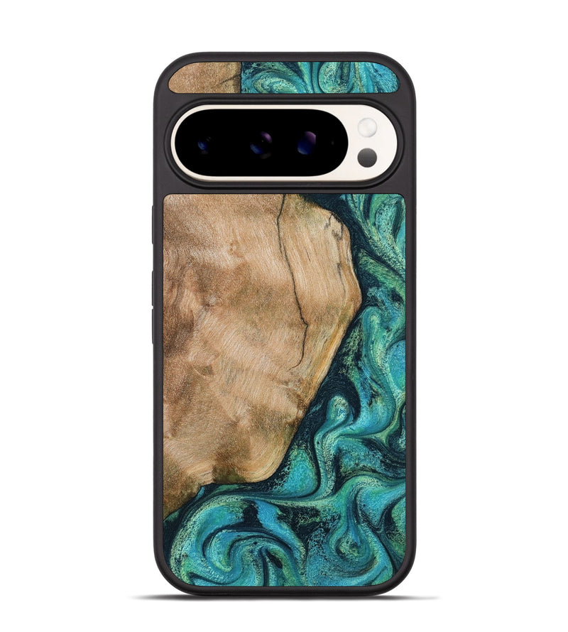 Pixel 9 Pro Wood Phone Case - Tea (Green, 801346)