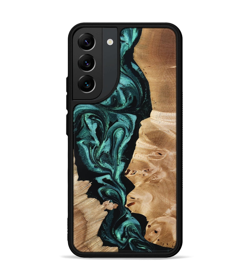 Galaxy S22 Plus Wood Phone Case - Elisha (Green, 801347)