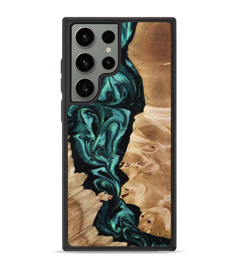 Galaxy S23 Ultra Wood Phone Case - Elisha (Green, 801347)