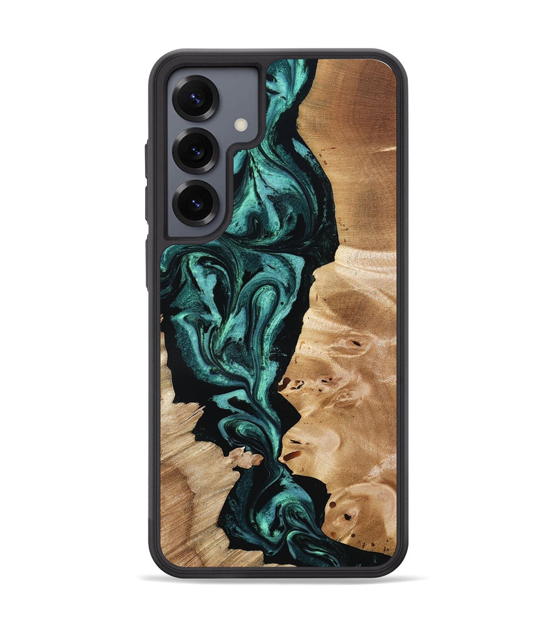Galaxy S25 Plus Wood Phone Case - Elisha (Green, 801347)