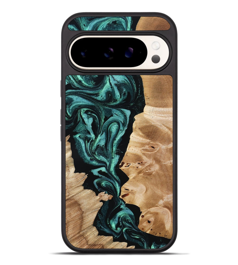 Pixel 9 Pro XL Wood Phone Case - Elisha (Green, 801347)
