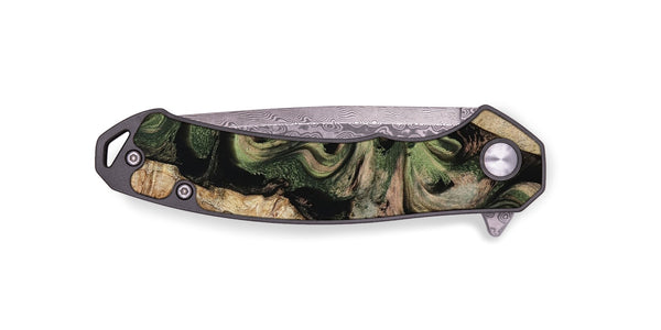 EDC Wood Pocket Knife - Uriah (Green, 801348)