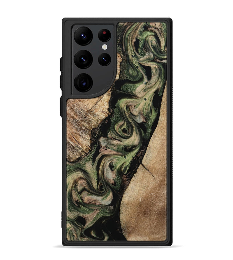Galaxy S22 Ultra Wood Phone Case - Uriah (Green, 801348)