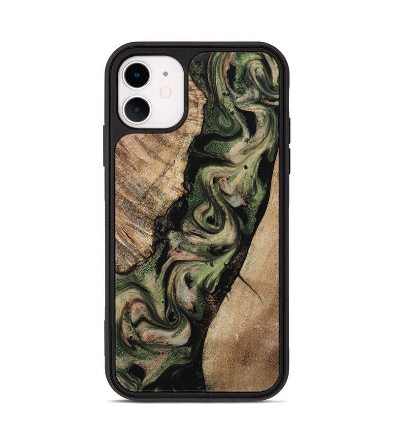 iPhone 11 Wood Phone Case - Uriah (Green, 801348)