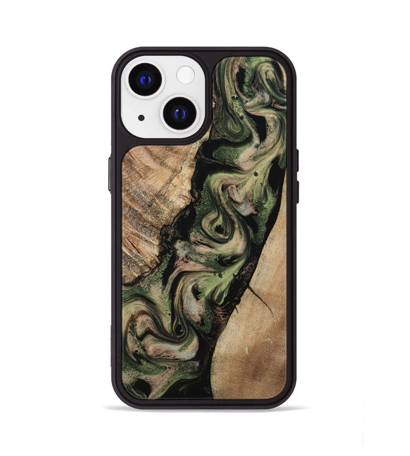 iPhone 13 Wood Phone Case - Uriah (Green, 801348)
