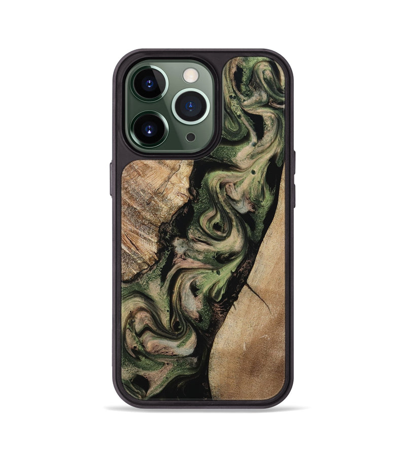 iPhone 13 Pro Wood Phone Case - Uriah (Green, 801348)
