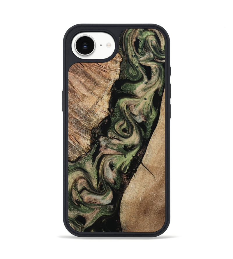 iPhone 16e Wood Phone Case - Uriah (Green, 801348)