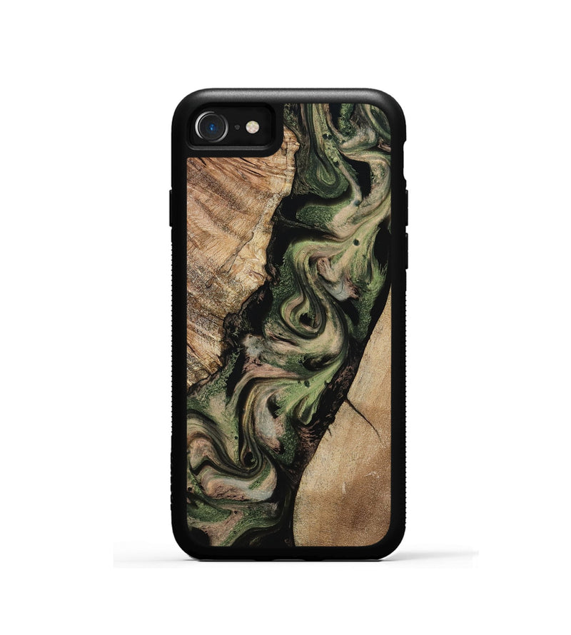iPhone SE Wood Phone Case - Uriah (Green, 801348)