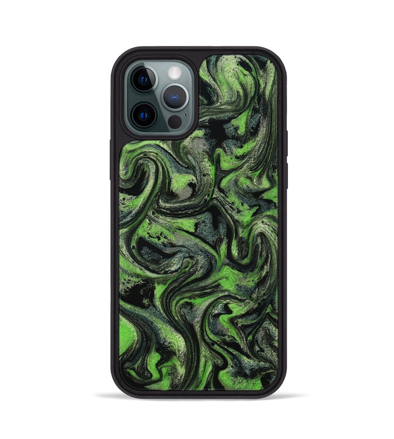 iPhone 12 Pro ResinArt Phone Case - Ryland (Green, 801349)