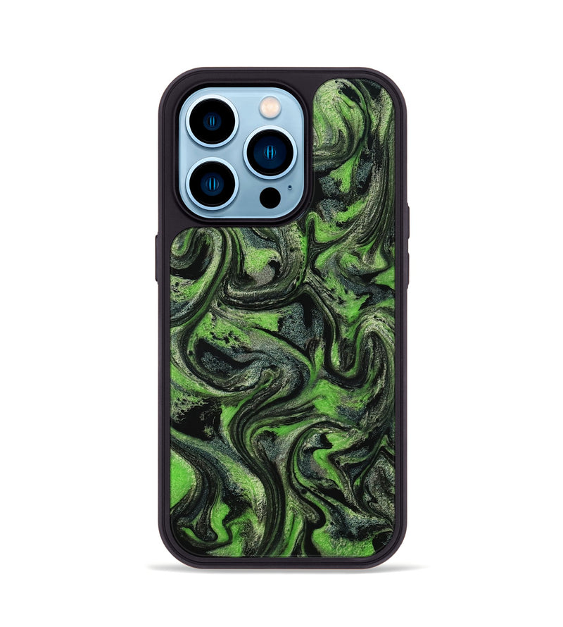 iPhone 14 Pro ResinArt Phone Case - Ryland (Green, 801349)