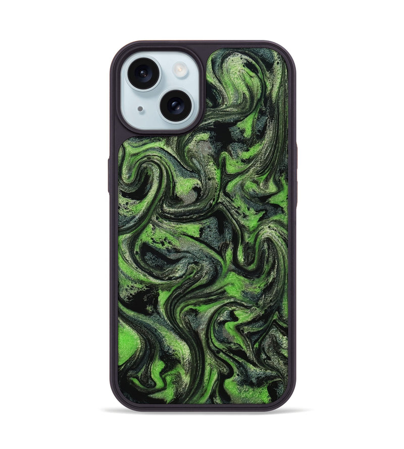 iPhone 15 ResinArt Phone Case - Ryland (Green, 801349)