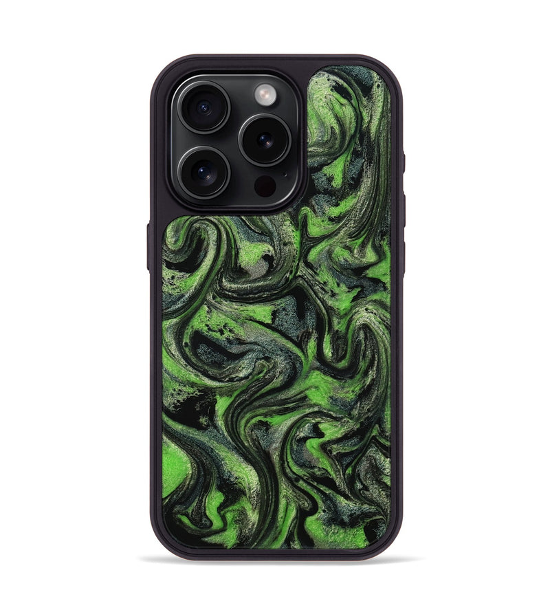 iPhone 15 Pro ResinArt Phone Case - Ryland (Green, 801349)