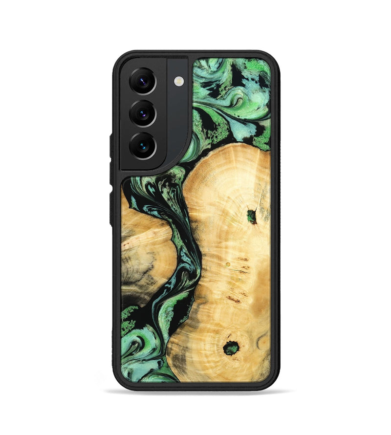 Galaxy S22 Wood Phone Case - Keith (Green, 801350)