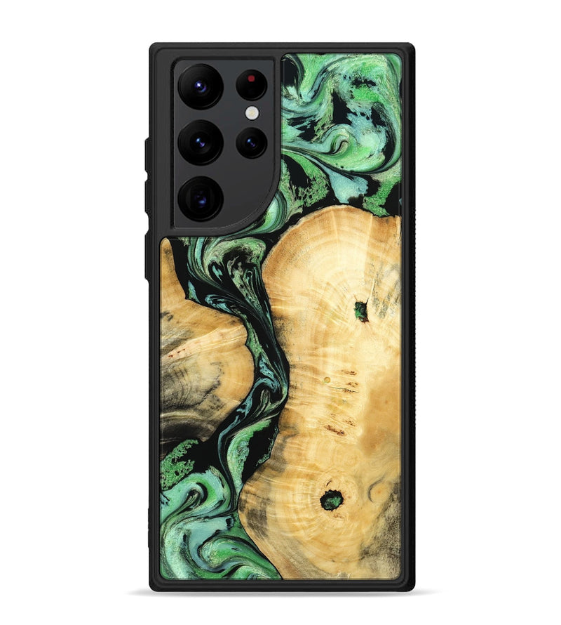 Galaxy S22 Ultra Wood Phone Case - Keith (Green, 801350)