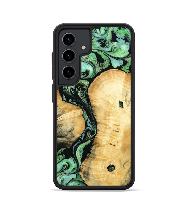 Galaxy S24 Wood Phone Case - Keith (Green, 801350)