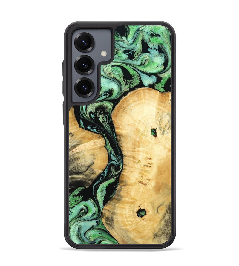 Galaxy S25 Plus Wood Phone Case - Keith (Green, 801350)
