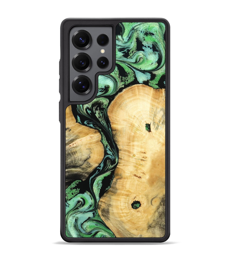 Galaxy S25 Ultra Wood Phone Case - Keith (Green, 801350)