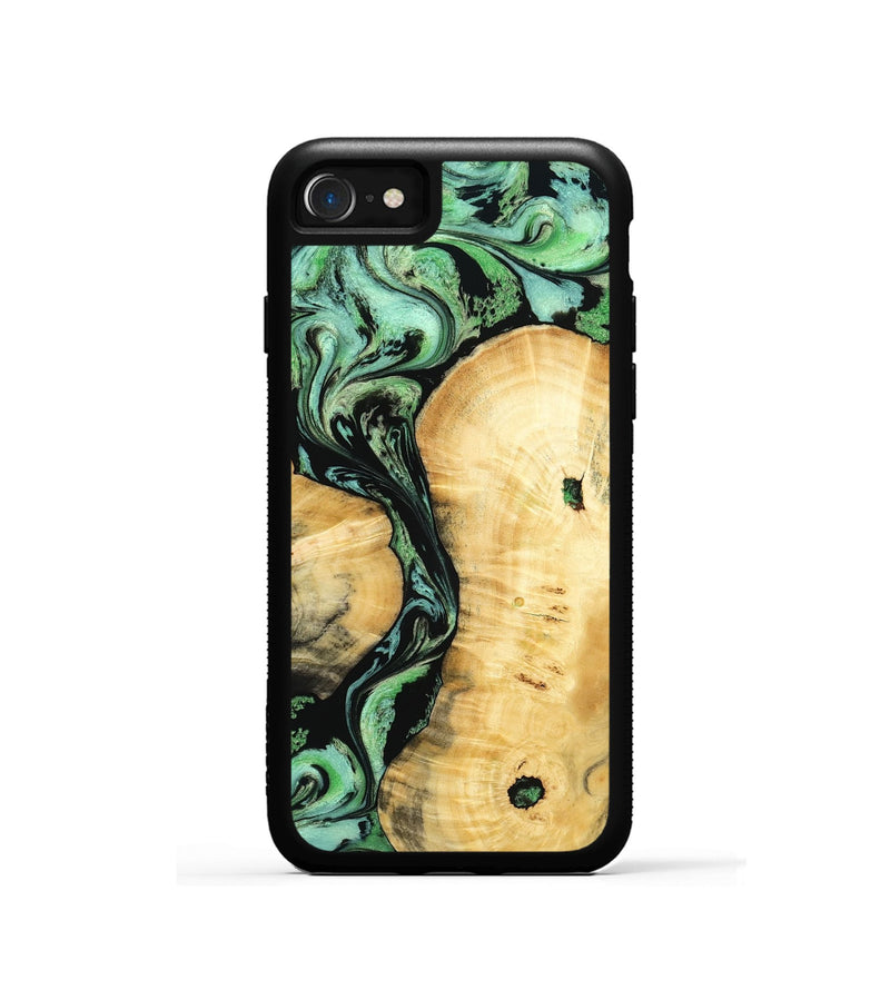 iPhone SE Wood Phone Case - Keith (Green, 801350)
