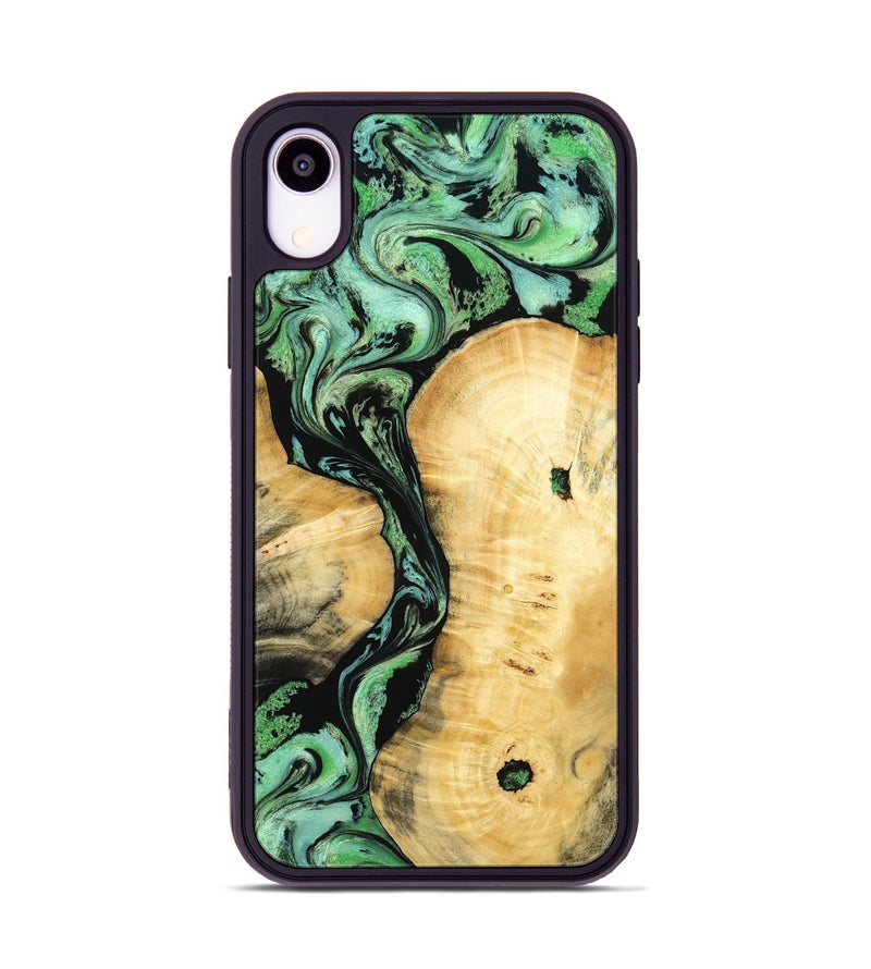 iPhone Xr Wood Phone Case - Keith (Green, 801350)