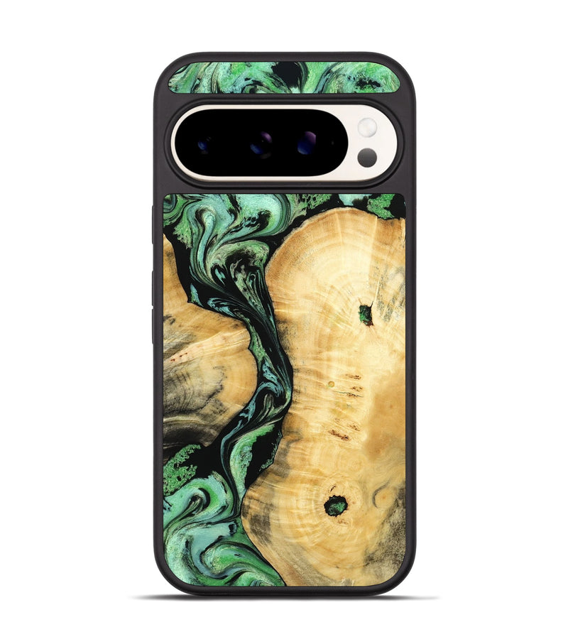 Pixel 9 Pro Wood Phone Case - Keith (Green, 801350)