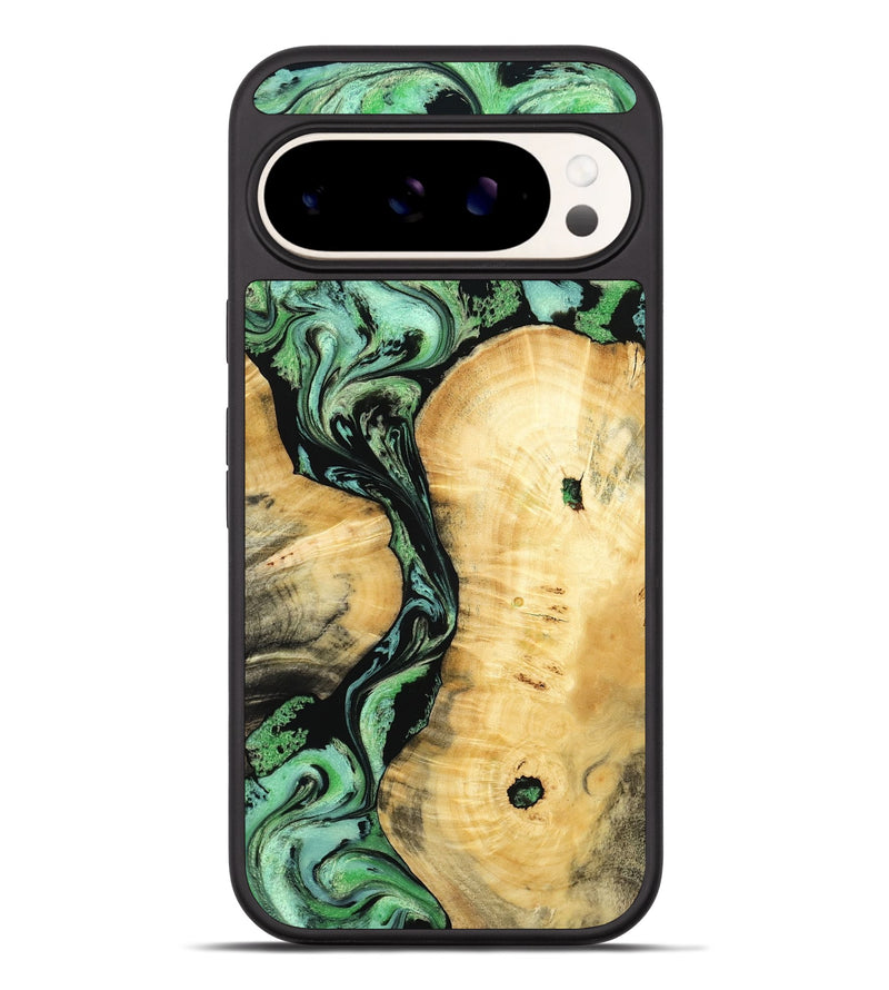 Pixel 9 Pro XL Wood Phone Case - Keith (Green, 801350)