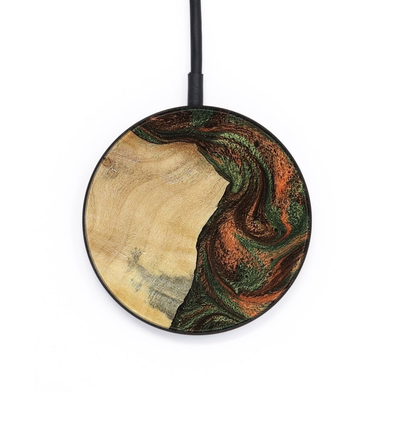 Circle Wood Wireless Charger - Matilda (Green, 801351)