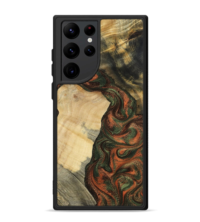 Galaxy S22 Ultra Wood Phone Case - Matilda (Green, 801351)