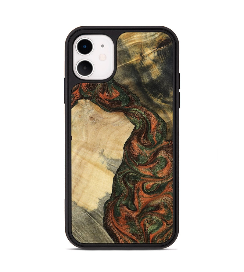 iPhone 11 Wood Phone Case - Matilda (Green, 801351)