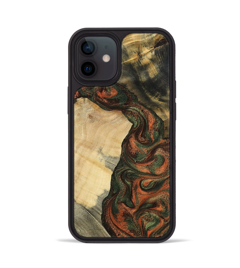 iPhone 12 Wood Phone Case - Matilda (Green, 801351)