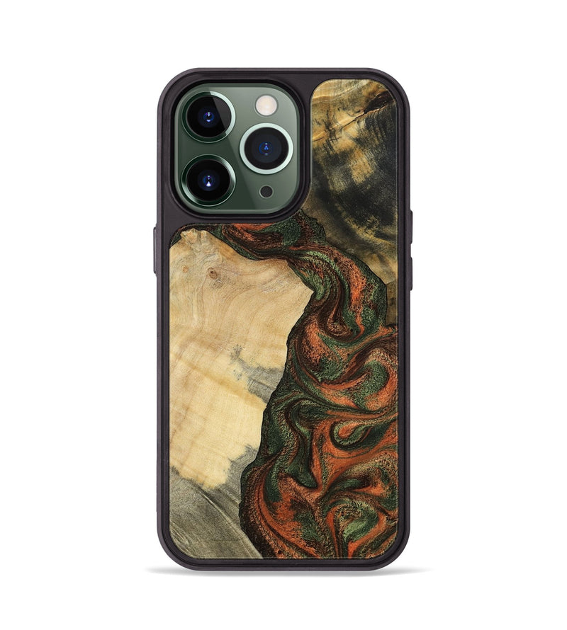 iPhone 13 Pro Wood Phone Case - Matilda (Green, 801351)