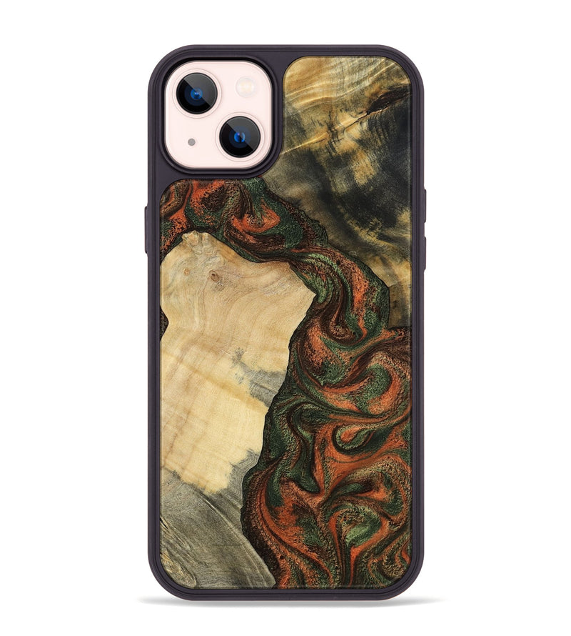 iPhone 14 Plus Wood Phone Case - Matilda (Green, 801351)