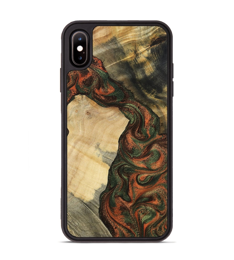 iPhone Xs Max Wood Phone Case - Matilda (Green, 801351)