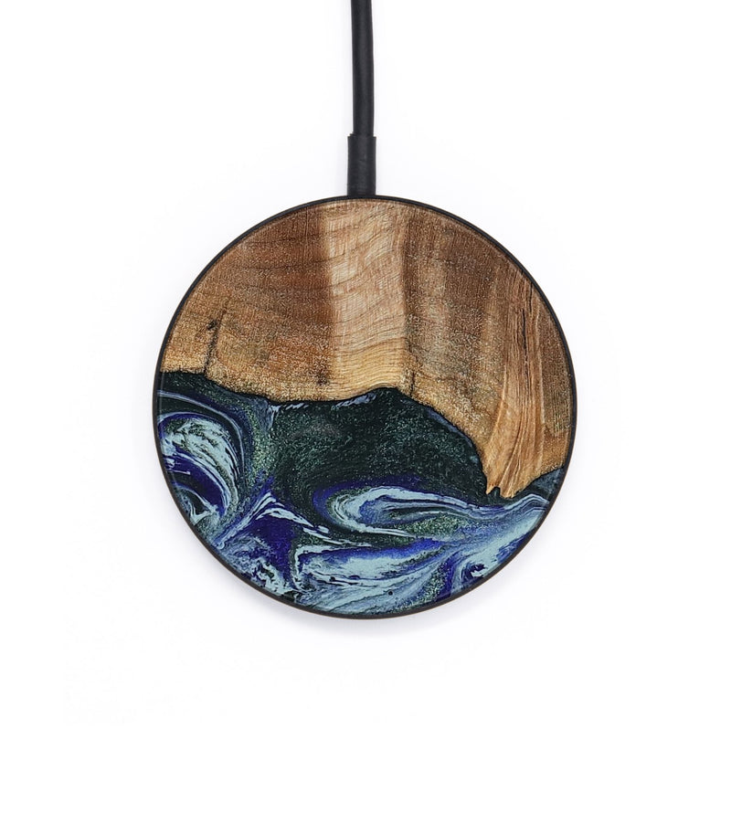 Circle Wood Wireless Charger - Koen (Green, 801352)