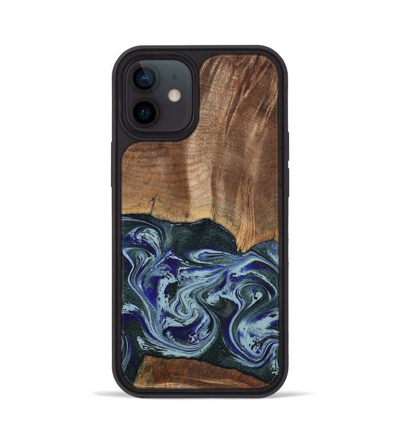 iPhone 12 Wood Phone Case - Koen (Green, 801352)