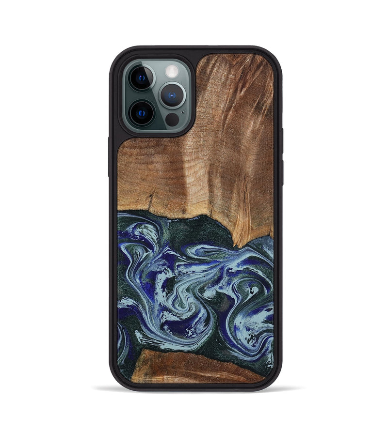 iPhone 12 Pro Wood Phone Case - Koen (Green, 801352)
