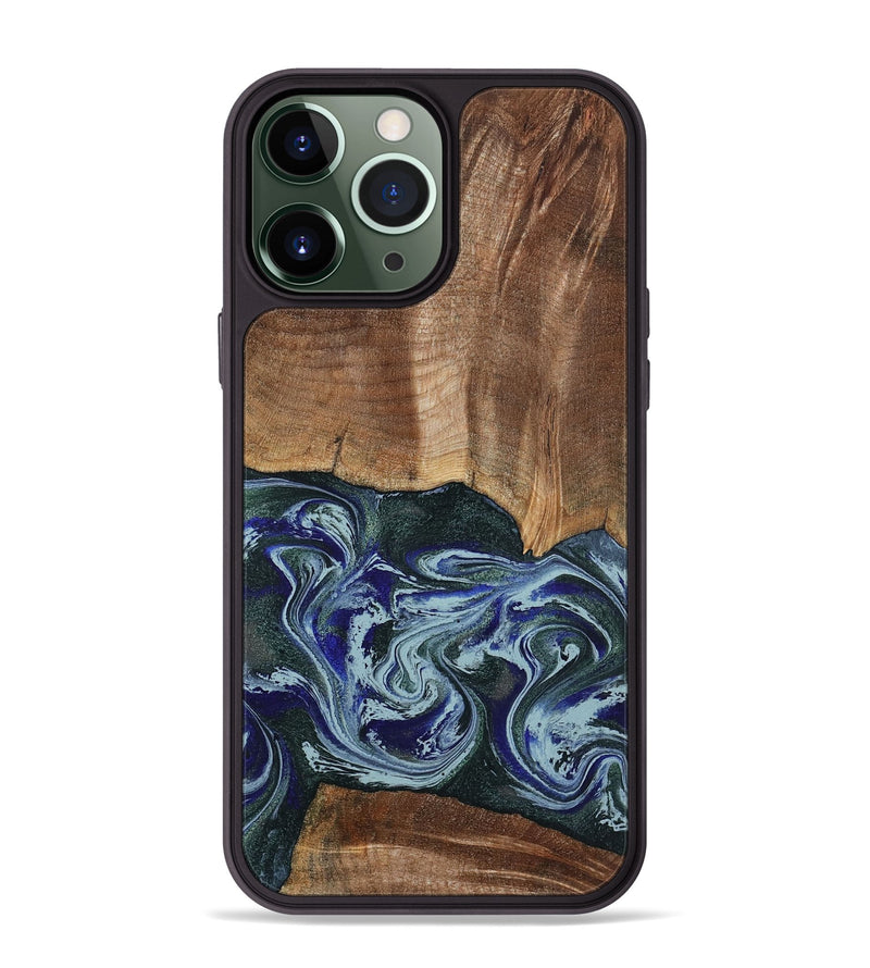 iPhone 13 Pro Max Wood Phone Case - Koen (Green, 801352)