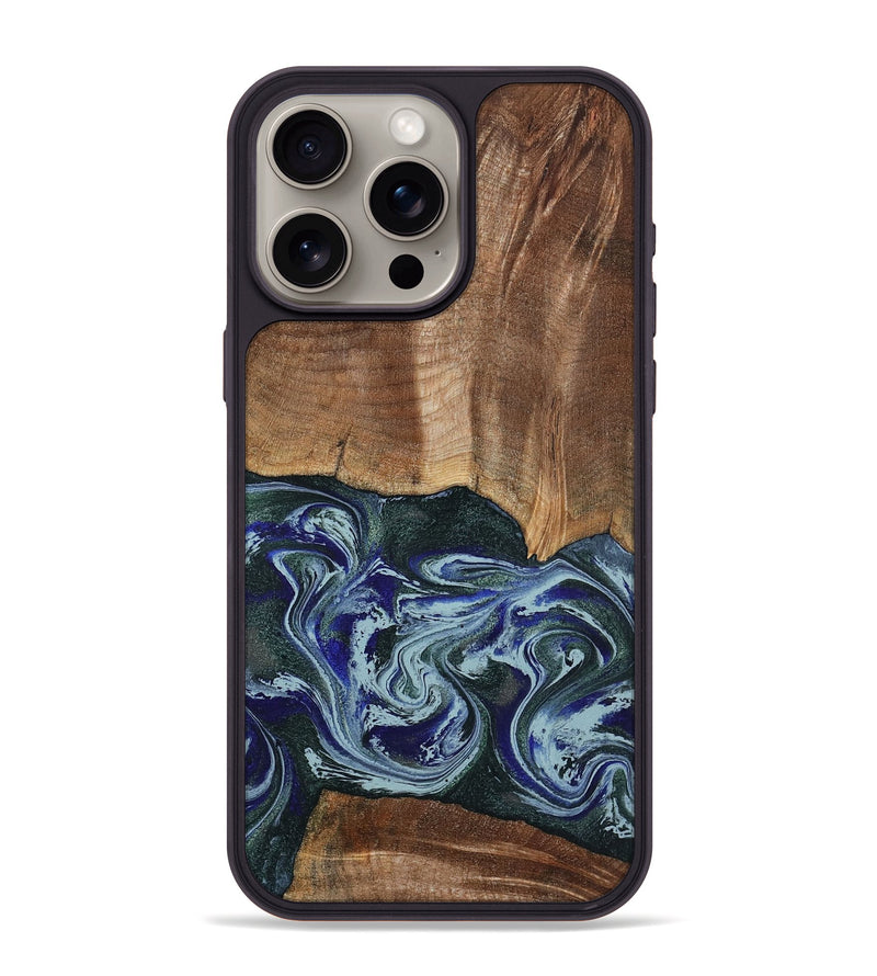 iPhone 15 Pro Max Wood Phone Case - Koen (Green, 801352)