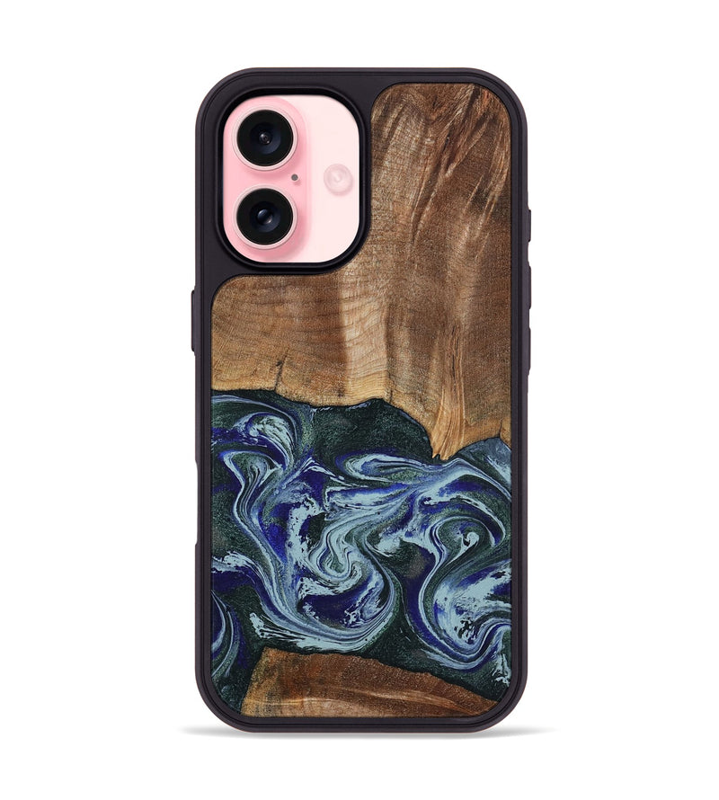 iPhone 16 Wood Phone Case - Koen (Green, 801352)