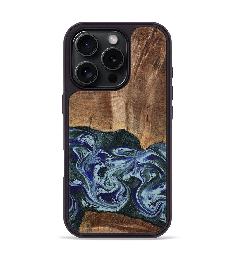 iPhone 16 Pro Wood Phone Case - Koen (Green, 801352)
