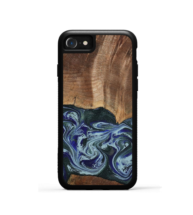 iPhone SE Wood Phone Case - Koen (Green, 801352)